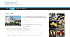 Desktop Screenshot of biohof-kiel.de