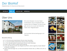 Tablet Screenshot of biohof-kiel.de